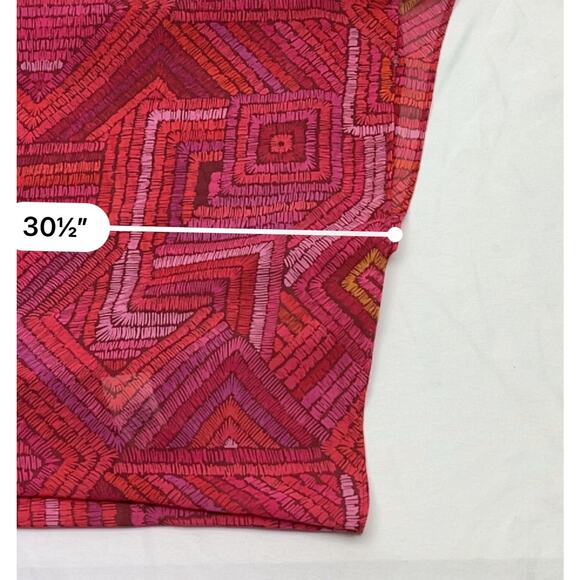 Soft Surroundings Kimono Style Open Front Cardigan Vest Artsy Plus Size 2X Pink - Picture 7 of 7